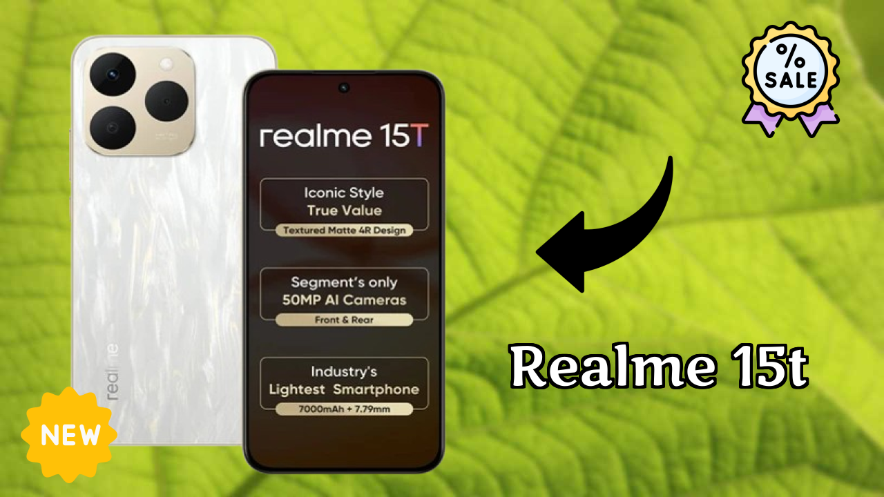 Realme 15T Display Technology: 6.57 Inches (16.69 Cm) Screen